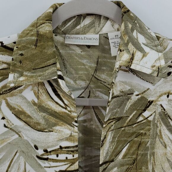 Drapers & Damon's‎ vintage light jacket. PSmall Green/gray palm trees 🌴cruise - Picture 2 of 8